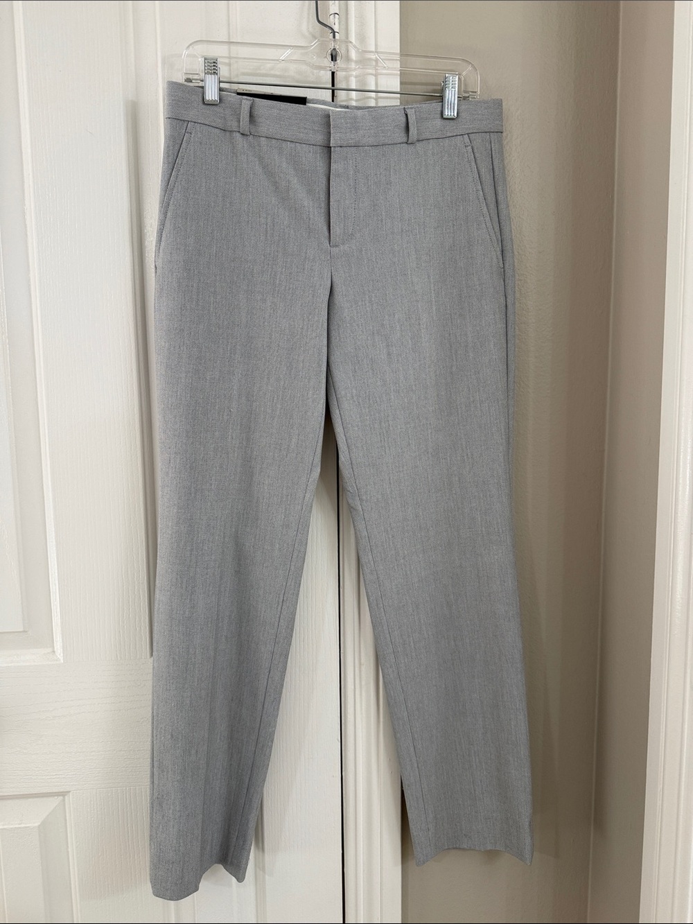 Women’s Gray Dress Pants - Classic Straight Fit